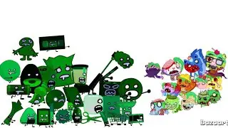 Happy Tree Friends Zombies and Battle For Dream Island Zombies