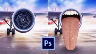 How To Create a Airplane Engin In Photoshop | Adobe creative craft | #Photoshop #tutorial