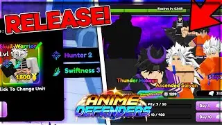 ANIME DEFENDERS RELEASE + GAMEPLAY! The New Anime Adventures Is Here! 🔥