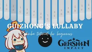 ✨ Guizhong's lullaby - Genshin impact // Kalimba cover with easy tabs + tutorial for beginners ✨