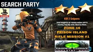 Zone 16 Prison Island Search Party Rifle mission #1 sniper strike : special ops ( iOS & Android )