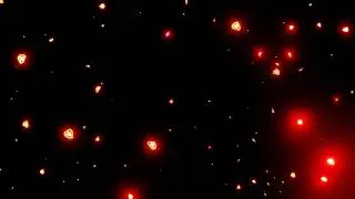 Red Heart shaped Snowflakes Free background animation | Creative Commons