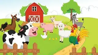 Learn farm & domestic animals name | domestic animals of the farm | farm animals for kids |preschool