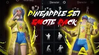 HDR UN-EDIT PINEAPPLE SET EMOTE PACK#PUBG#treanding