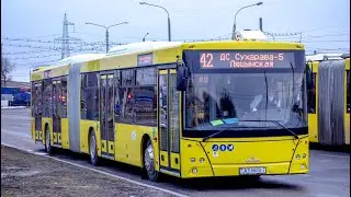Автобус Минска МАЗ-216.066,гос.№ АТ 5870-7,марш.17 (05.03.2021)