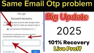 An email with a verification code was just sent to same email | Same email Otp problem
