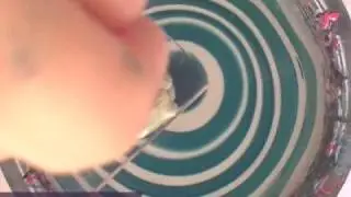 Acrylic gel nail art: water marble nail polish tutorial5