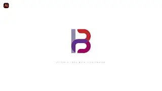 B Logo Illustrator | Letter B Logo Design Illustrator | illustrator tutorial