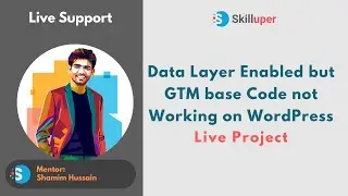 Live Support - Data Layer Enabled but GTM base Code not Working on WordPress