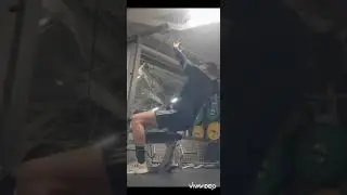 TRAIN HARD AS YOU HATE . SHOTS OF ME IN  THE GYM.