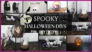 SPOOKY, CREEPY  DOLLAR TREE HALLOWEEN DIYS