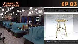 EP 03 Cinema 4D Cyberpunk Diner Tutorial | 3D Modeling a Chair
