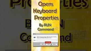 Windows Keyboard Properties control