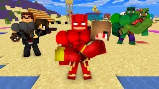 Monster School : SHORT LIFE SUPER HERO GIRLFRIEND CHALLENGE + BODY BUILDER BOYFRIEND  - Minecraft
