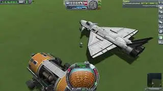 Заправка самолёта в чистом поле - KSP