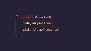 Building a Blog — Reusable Partials