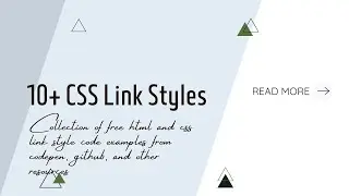 10+ CSS  Link Styles