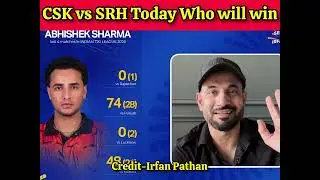 Csk vs Srh big Match Today ! Who will win Today ? Will Msdhoni play Today 