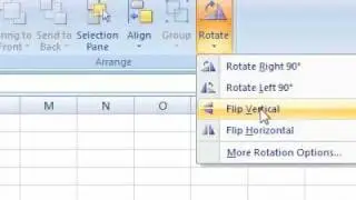 How to rotate the selected object Excel