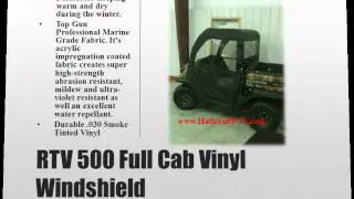 RTV 500 Full Cab Vinyl Windshield