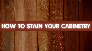 How to stain a cabinet door