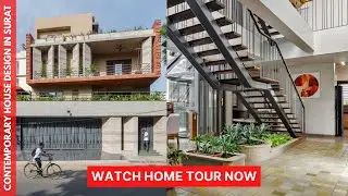 Contemporary House in Surat, Gujarat | A House of Interaction designed by AANGAN Architects