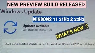 2023-05 cumulative update preview windows 11 version 22H2 | KB5026446 | windows 11 update