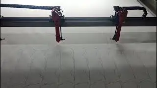4 heads fabric laser cutting machine for stuffed toys vanklaser