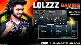 Lolzzz gaming sensitivity settings & lolzzz gaming control code/ lolzzz gaming sensitivity bgmi 2024