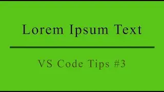 Lorem Ipsum text - VS Code 3