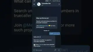 Use Truecaller Bot get more information || Subscribe now ||#1