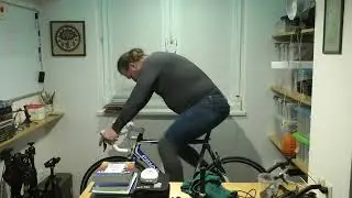 Первые пробы станка и велосипеда.