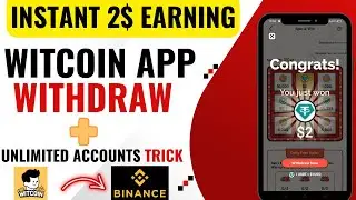 Witcoin Live withdrawl || witcoin Unlimited Trick || instant 500 Rs earning