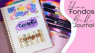 Ideas de fondos sencillos para Bible Journal o Biblia Creativa|Plumones