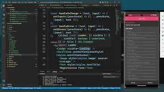 14. React Native Registration & Login Form - Loader