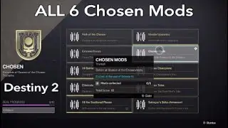 Destiny 2 - Chosen Mods Triumph Season Of The Chosen Mods All 6 Mods