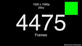 Frame Sync Video Counter 1080p 25Hz / 25fps refresh rate free download