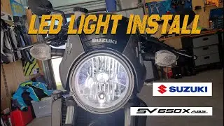 Suzuki SV650X LED Light Install