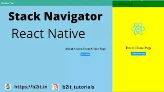 React Native Drawer Navigation with Stack Navigator Example