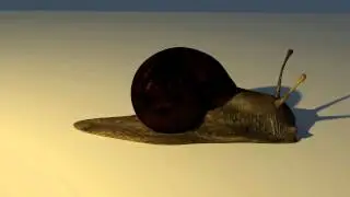Blender test render : A snail