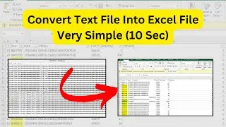 How to Convert a Text Document into an Excel File with Separate Columns | Easy Guide