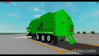 GFL Front loader on Recycle Commercial Route ! Roblox edition