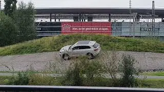 Testfahrt in der Autostadt Wolfsburg   ohne Sound