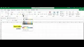 how to text color in excel  | how to set text border in excel