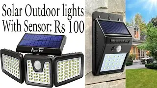 solar outdoor lights with sensor | Super Useful Gadgets Under rs100