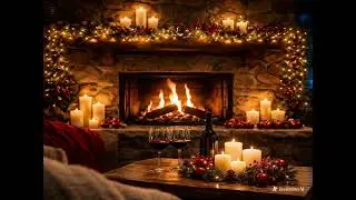Sevgililer Gününe Özel Romantik Şömine Ateşi 🔥 | Love & Relaxing Fireplace Ambience