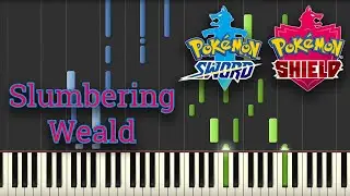 Slumbering Weald - Pokémon Sword and Shield (Piano Tutorial) [Synthesia]