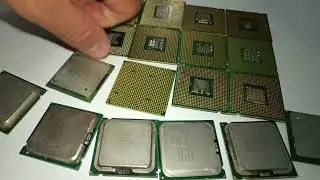 20 x Intel dotted Gold CPU Processors Scrap Recovery Precious Metals