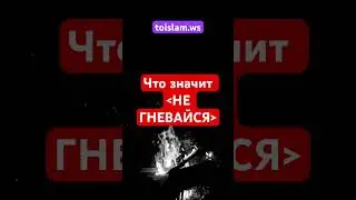 Что значит НЕ ГНЕВАЙСЯ? 