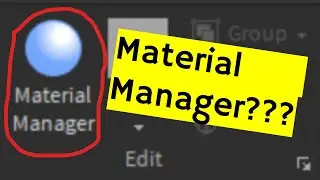 What is the MATERIAL MANAGER on ROBLOX STUDIO?